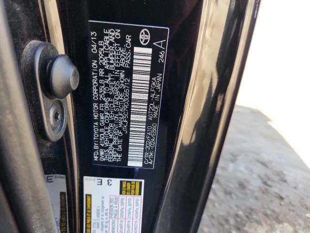 JTKJF5C79D3065712 - 2013 TOYOTA SCION TC BLACK photo 13