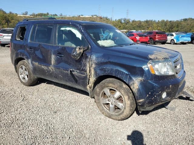 5FNYF4H65BB004759 - 2011 HONDA PILOT TOUR EXL BLUE photo 4