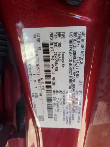 1FADP3F21EL366164 - 2014 FORD FOCUS SE RED photo 12