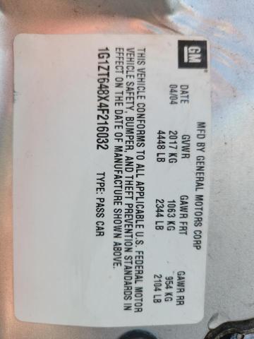 1G1ZT648X4F216032 - 2004 CHEVROLET MALIBU MAXX LS 银色 照片 12