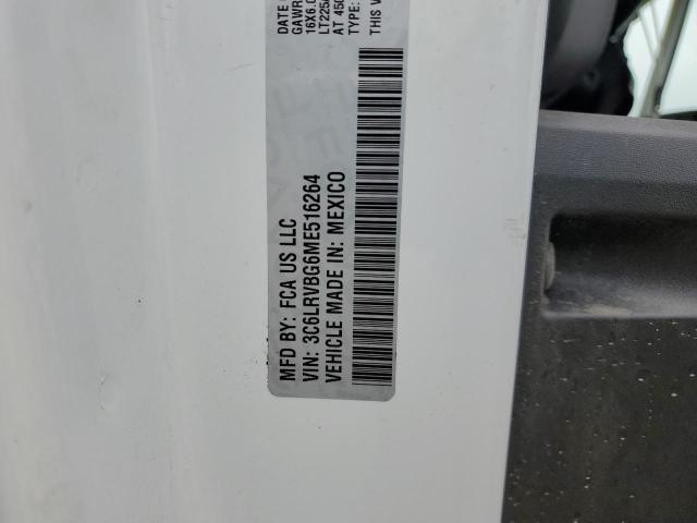 3C6LRVBG6ME516264 - 2021 RAM PROMASTER 1500 HIGH WHITE photo 13