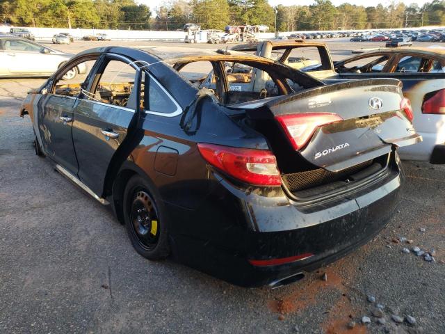5NPE34AFXGH347940 - 2016 HYUNDAI SONATA SPORT Schwarz Foto 2