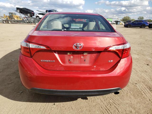 5YFBURHE7EP104564 - 2014 TOYOTA COROLLA L RED photo 6