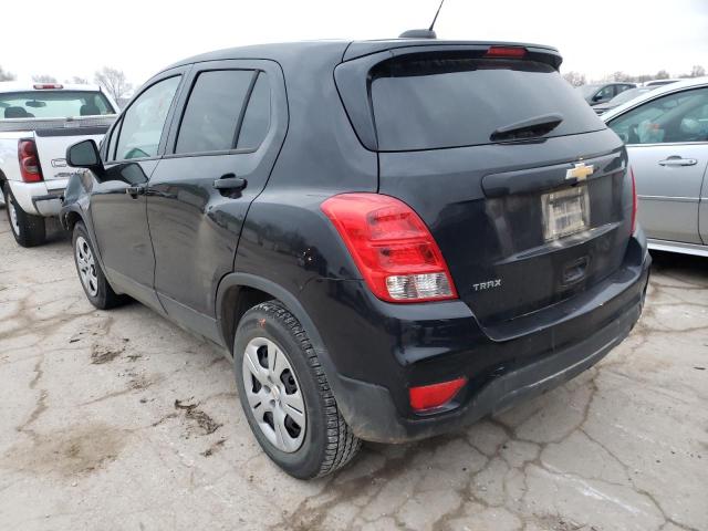 3GNCJKSB2KL182155 - 2019 CHEVROLET TRAX LS BLACK photo 2