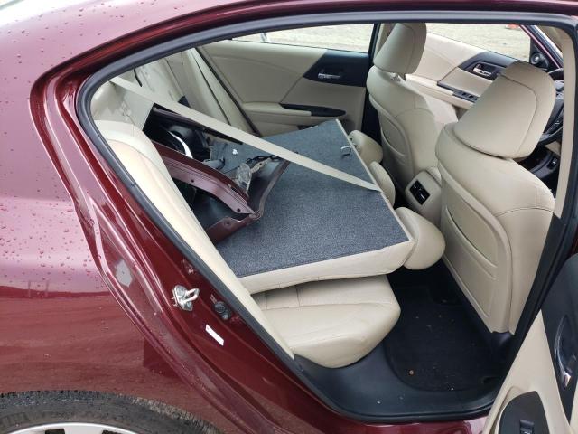 1HGCR3F90DA022608 - 2013 HONDA ACCORD TOURING MAROON photo 10