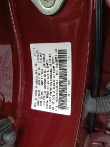 1HGCR3F90DA022608 - 2013 HONDA ACCORD TOURING MAROON photo 13