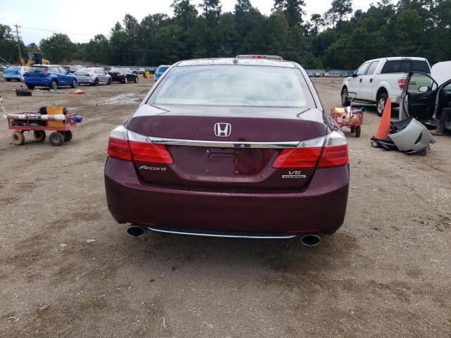 1HGCR3F90DA022608 - 2013 HONDA ACCORD TOURING MAROON photo 6