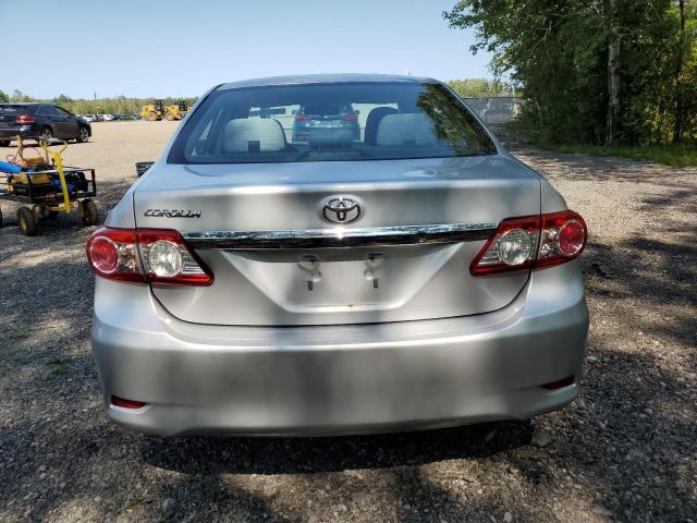 2T1BU4EE6CC815306 - 2012 TOYOTA COROLLA BASE SILVER photo 6