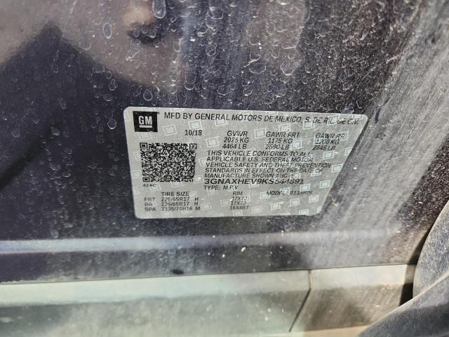 3GNAXHEV9KS544891 - 2019 CHEVROLET EQUINOX LS 蓝色 照片 13