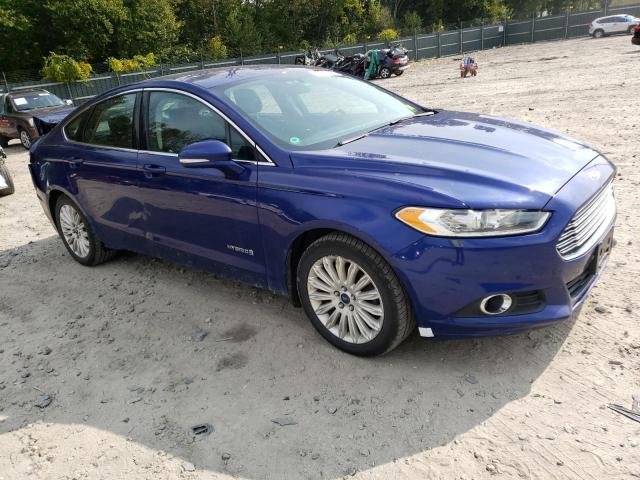 3FA6P0LU9GR309549 - 2016 FORD FUSION SE HYBRID BLUE photo 4