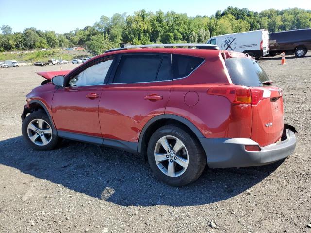 2T3RFREV4FW262879 - 2015 TOYOTA RAV4 XLE RED photo 2
