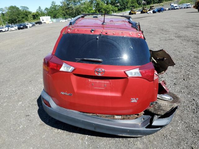 2T3RFREV4FW262879 - 2015 TOYOTA RAV4 XLE RED photo 6