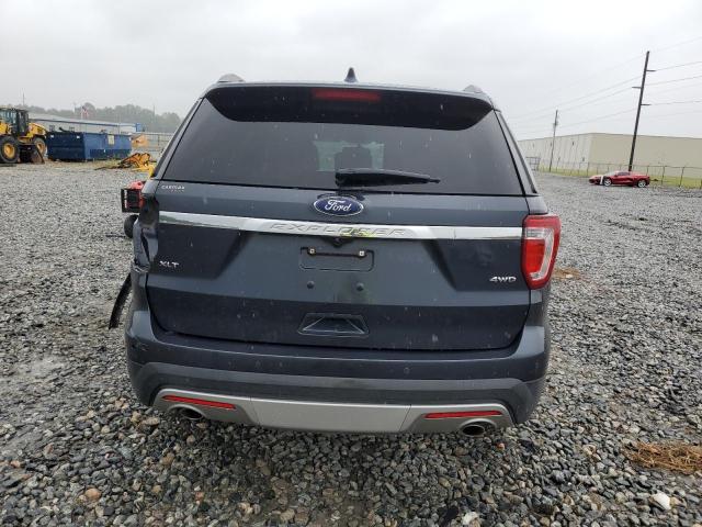 1FM5K8D89HGE26654 - 2017 FORD EXPLORER XLT GRAY photo 6