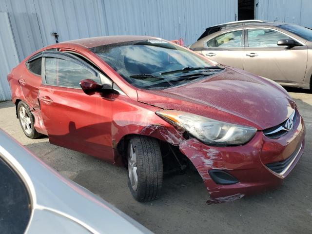 5NPDH4AE0DH347977 - 2013 HYUNDAI ELANTRA GLS RED photo 4