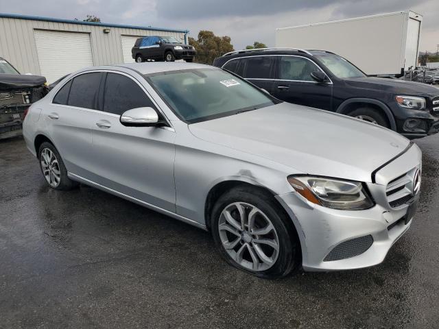 55SWF4KB4FU022400 - 2015 MERCEDES-BENZ C 300 4MATIC SILVER photo 4