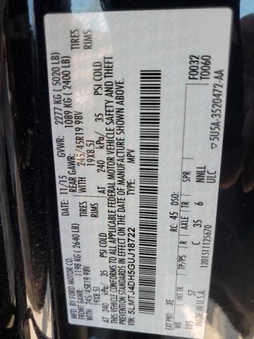 5LMTJ4DH5GUJ18722 - 2016 LINCOLN MKC BLACK LABEL Սև լուսանկար 14