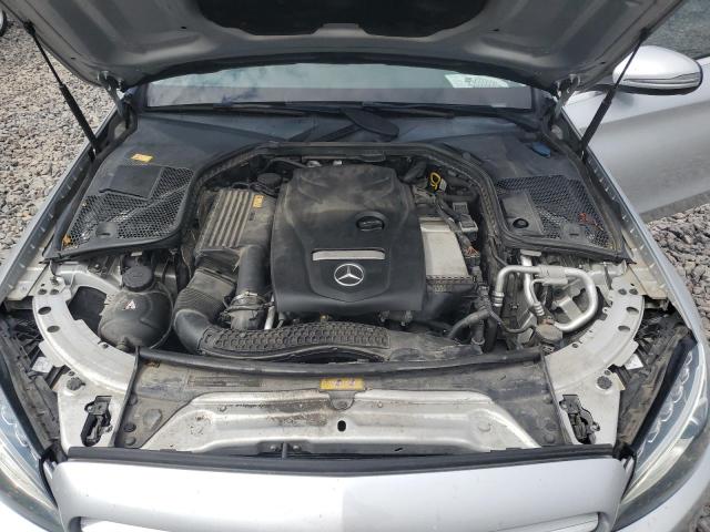55SWF4KB3GU107598 - 2016 MERCEDES-BENZ C 300 4MATIC SILVER photo 11