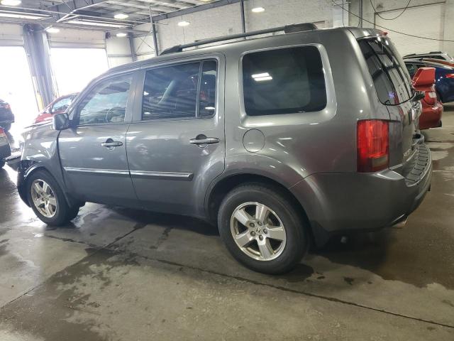 5FNYF4H54BB044662 - 2011 HONDA PILOT EXL GRAY photo 2