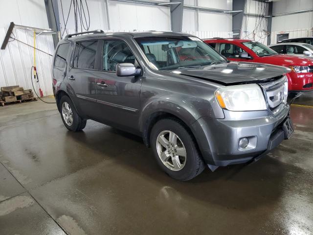 5FNYF4H54BB044662 - 2011 HONDA PILOT EXL GRAY photo 4