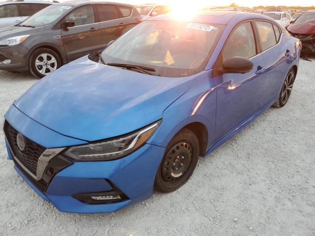 3N1AB8DV3MY248647 - 2021 NISSAN SENTRA SR BLUE photo 1