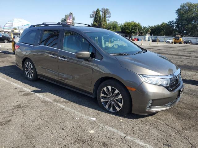 5FNRL6H78NB037356 - 2022 HONDA ODYSSEY EXL GRAY photo 4