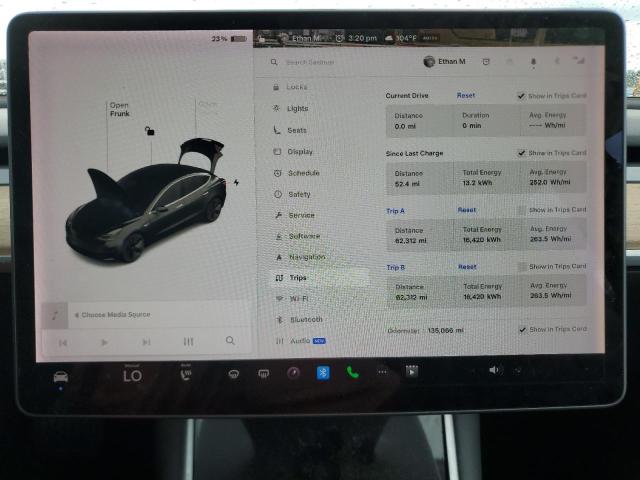 5YJ3E1EA3JF006643 - 2018 TESLA MODEL 3 Negro foto 9