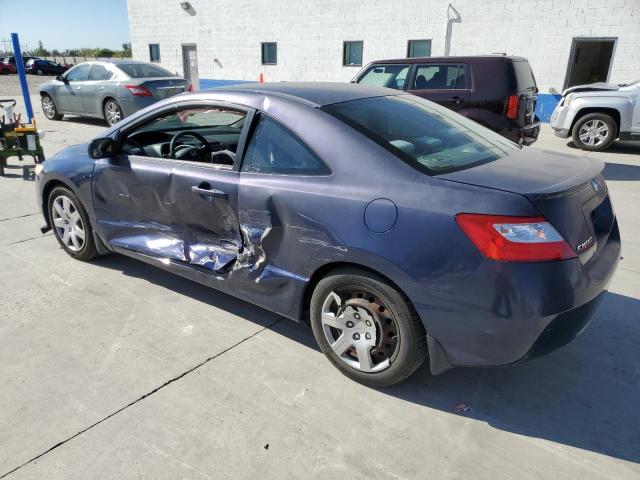 2HGFG12647H554498 - 2007 HONDA CIVIC LX BLUE photo 2