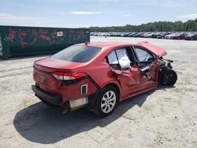 JTDEPRAE1LJ072470 - 2020 TOYOTA COROLLA LE RED photo 3