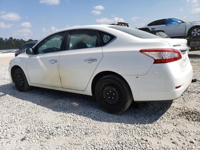 3N1AB7AP2EY332864 - 2014 NISSAN SENTRA S WHITE photo 2