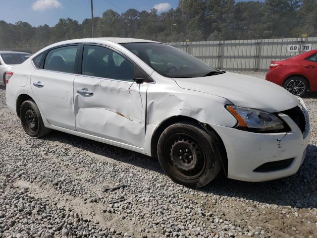 3N1AB7AP2EY332864 - 2014 NISSAN SENTRA S WHITE photo 4