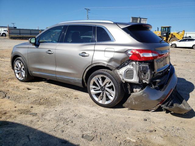 2LMTJ8LR2GBL71253 - 2016 LINCOLN MKX RESERVE ნაცრისფერი ფოტო 2