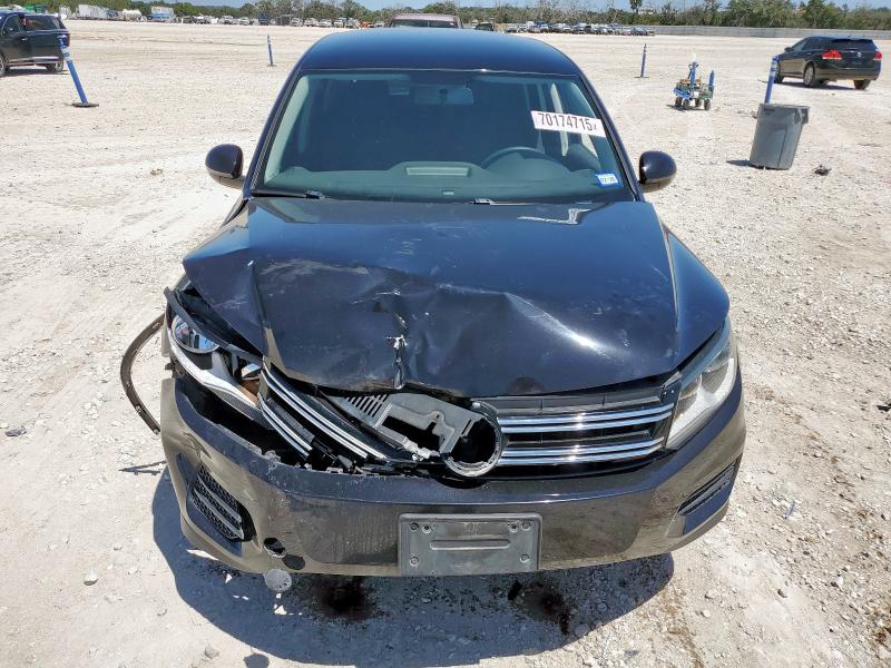 WVGAV7AX4HK046341 - 2017 VOLKSWAGEN TIGUAN S BLACK photo 5
