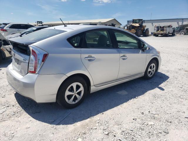 JTDKN3DU3D0351225 - 2013 TOYOTA PRIUS SILVER photo 3