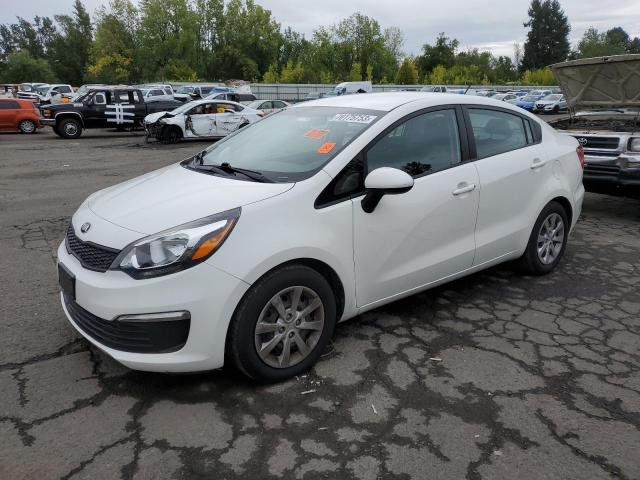 KNADM4A38G6696309 - 2016 KIA RIO LX WHITE photo 1