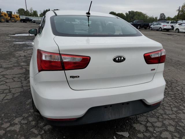 KNADM4A38G6696309 - 2016 KIA RIO LX WHITE photo 6