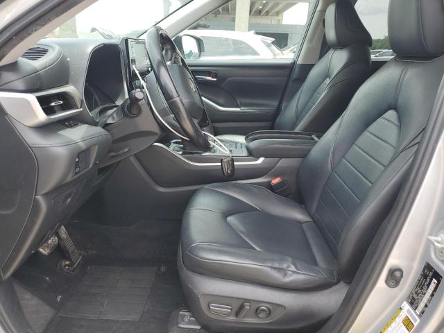 5TDGZRAH1LS501784 - 2020 TOYOTA HIGHLANDER XLE Արծաթագույն լուսանկար 7
