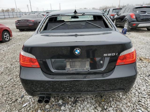 WBANW53518CT50348 - 2008 BMW 550 I BLACK photo 6