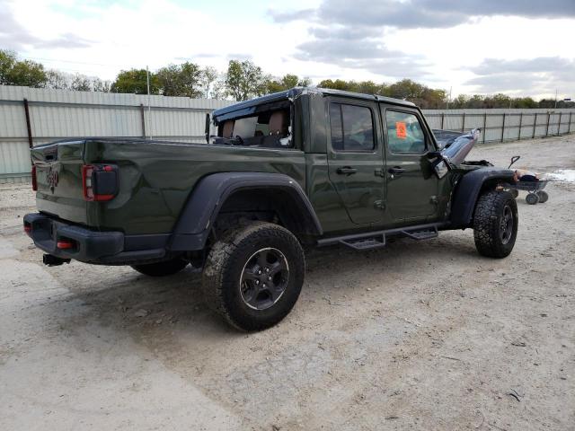 1C6JJTBG8ML612911 - 2021 JEEP GLADIATOR RUBICON GREEN photo 3