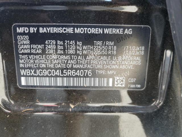 WBXJG9C04L5R64076 - 2020 BMW X1 XDRIVE28I بني صورة 12