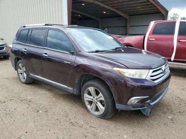 5TDYK3EHXDS104222 - 2013 TOYOTA HIGHLANDER LIMITED PURPLE photo 4