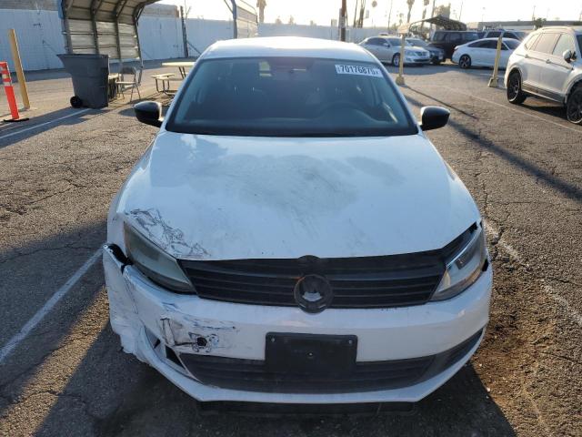 3VW2K7AJ4EM424561 - 2014 VOLKSWAGEN JETTA BASE WHITE photo 5