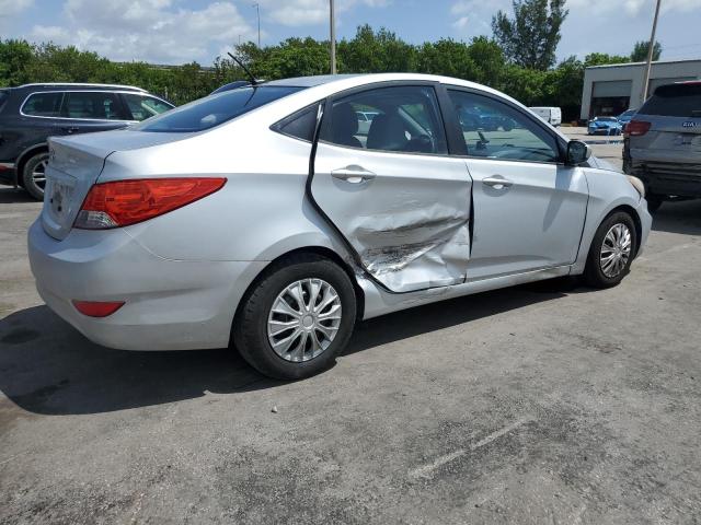 KMHCT4AE2DU407186 - 2013 HYUNDAI ACCENT GLS SILVER photo 3