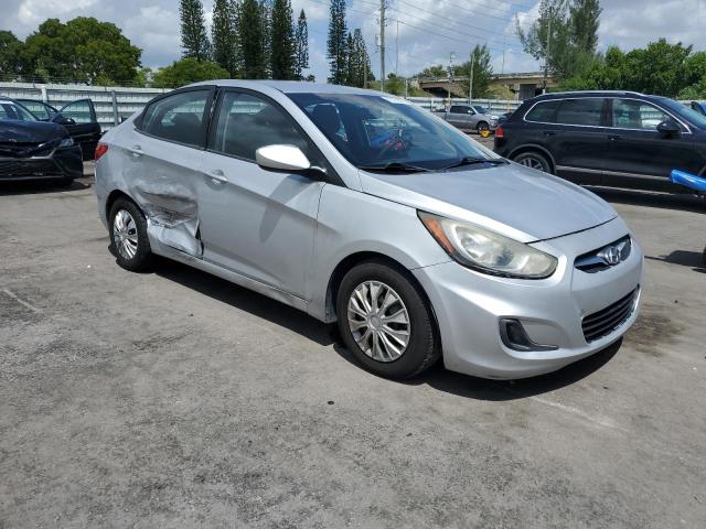 KMHCT4AE2DU407186 - 2013 HYUNDAI ACCENT GLS SILVER photo 4