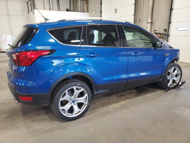 1FMCU9J9XKUC32700 - 2019 FORD ESCAPE TITANIUM BLUE photo 3