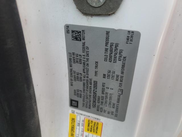 1GC0KUEG9FZ129303 - 2015 CHEVROLET SILVERADO K2500 HEAVY DUTY WHITE photo 13