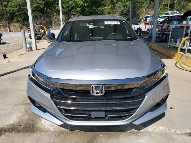 1HGCV1F33NA045801 - 2022 HONDA ACCORD SPORT SILVER photo 5