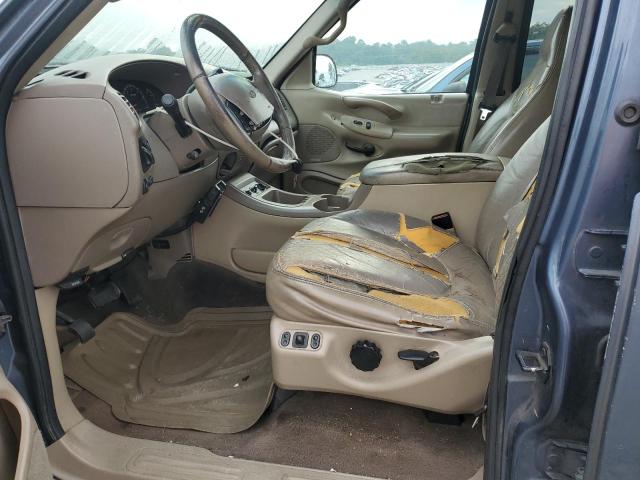 1FMRU17L81LA35026 - 2001 FORD EXPEDITION EDDIE BAUER BLUE photo 7