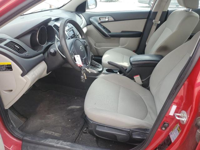 KNAFU4A24D5729808 - 2013 KIA FORTE EX RED photo 7