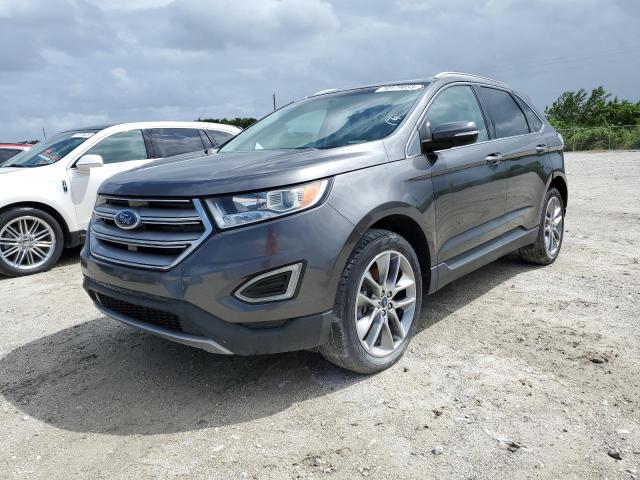 2FMTK3K82FBC37426 - 2015 FORD EDGE TITANIUM CHARCOAL photo 1