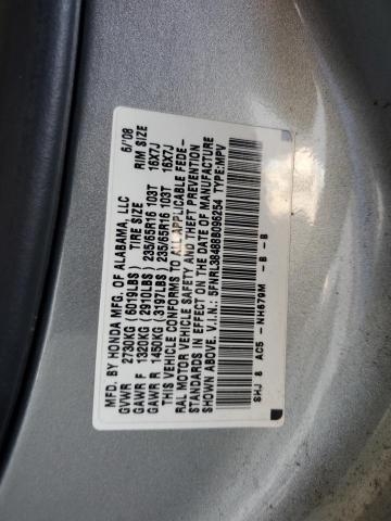 5FNRL38488B096254 - 2008 HONDA ODYSSEY EX BLUE photo 12